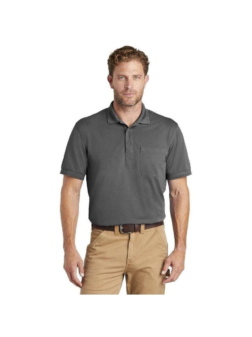 Cornerstone workwear charcoal snag proof polyester pocket polo men’s XL